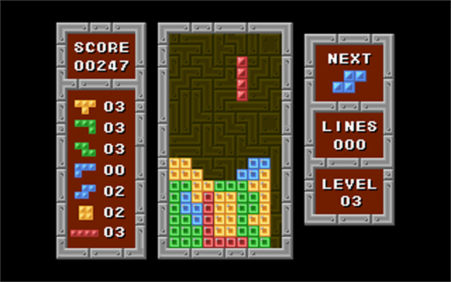 tetris full screen