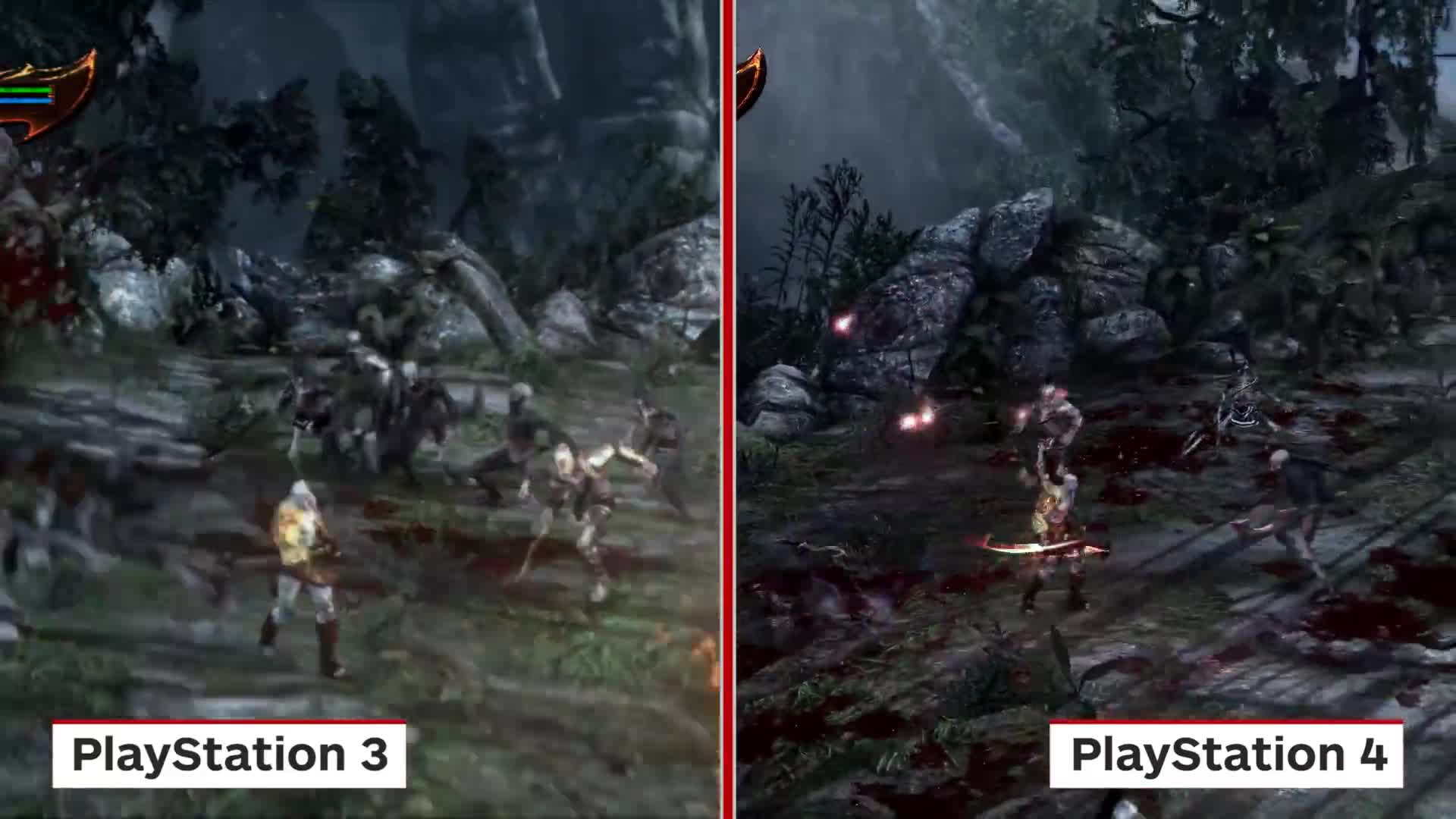 God of War 3 Remastered - PS3 vs PS4