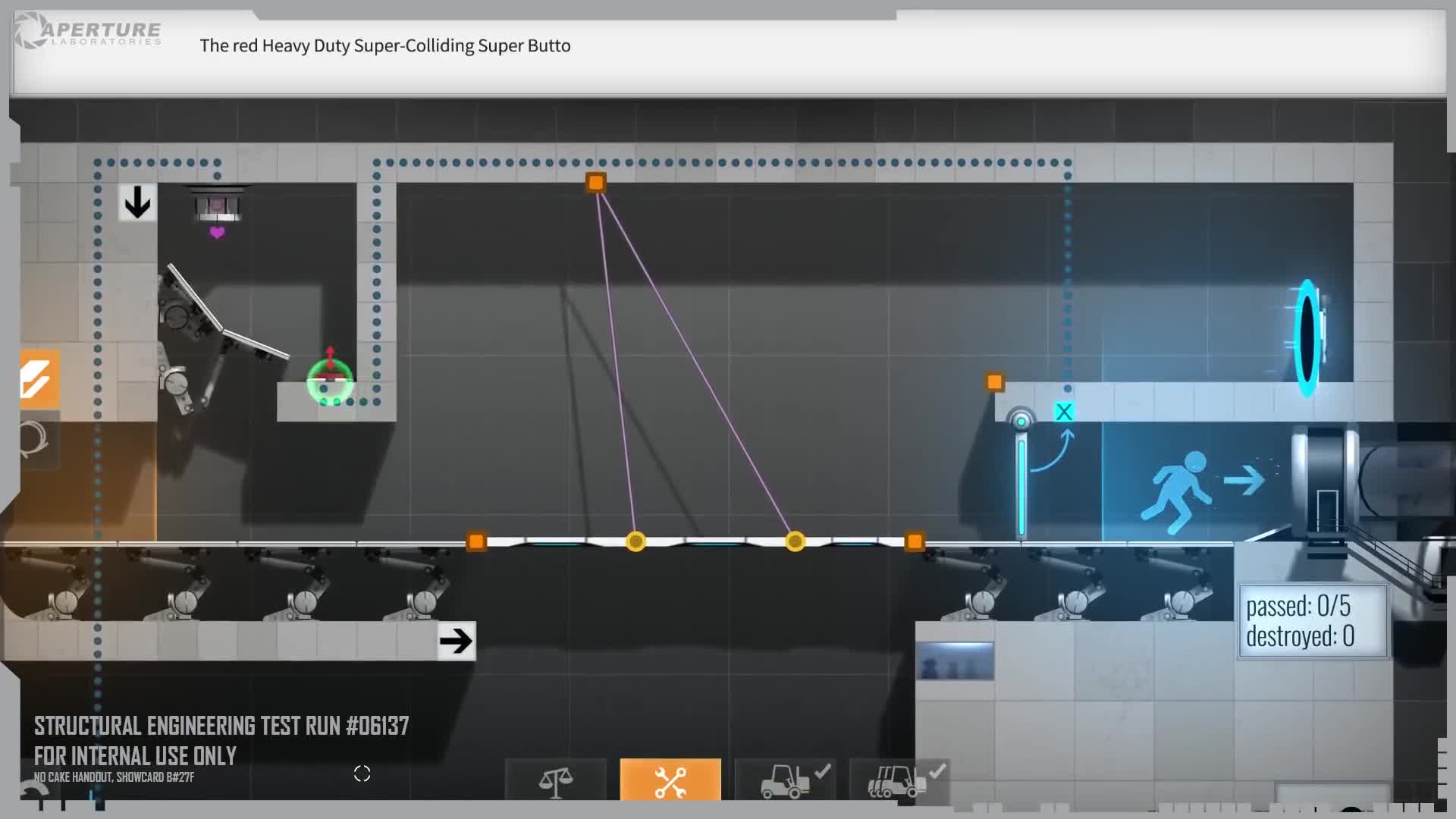 Bridge Constructor Portal - launch gameplay