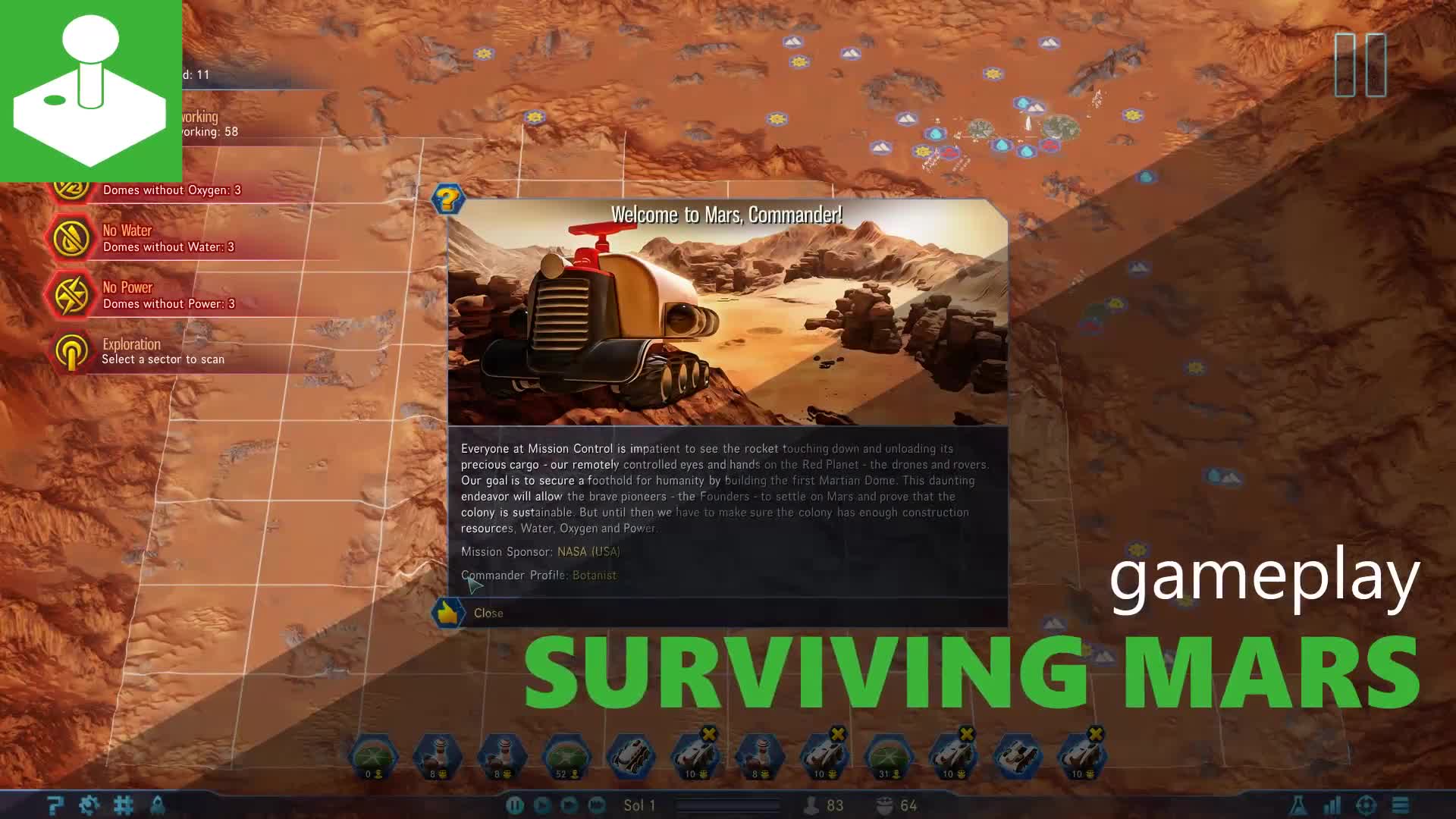 Surviving Mars - gameplay