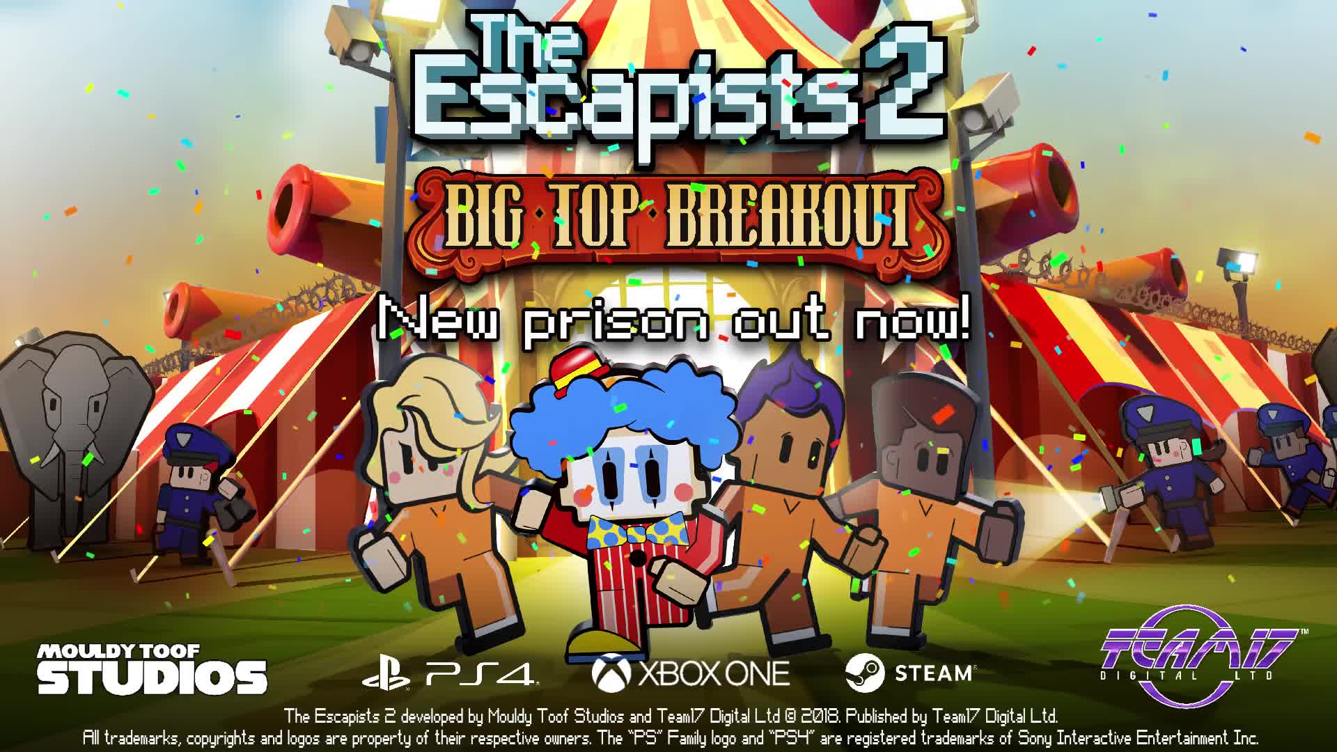 The Escapists 2 - Big Top Breakout Launch Trailer