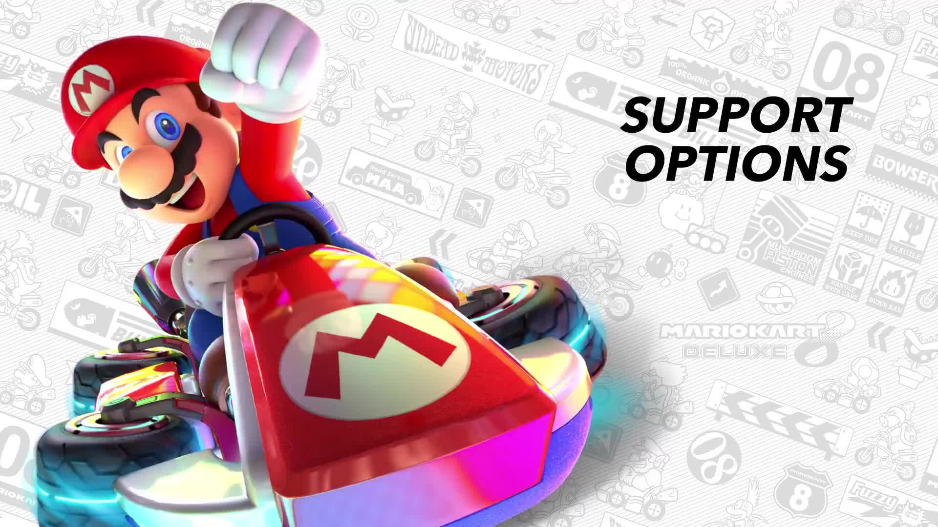 Mario Kart 8 Deluxe - sprievodca Support nastaveniami
