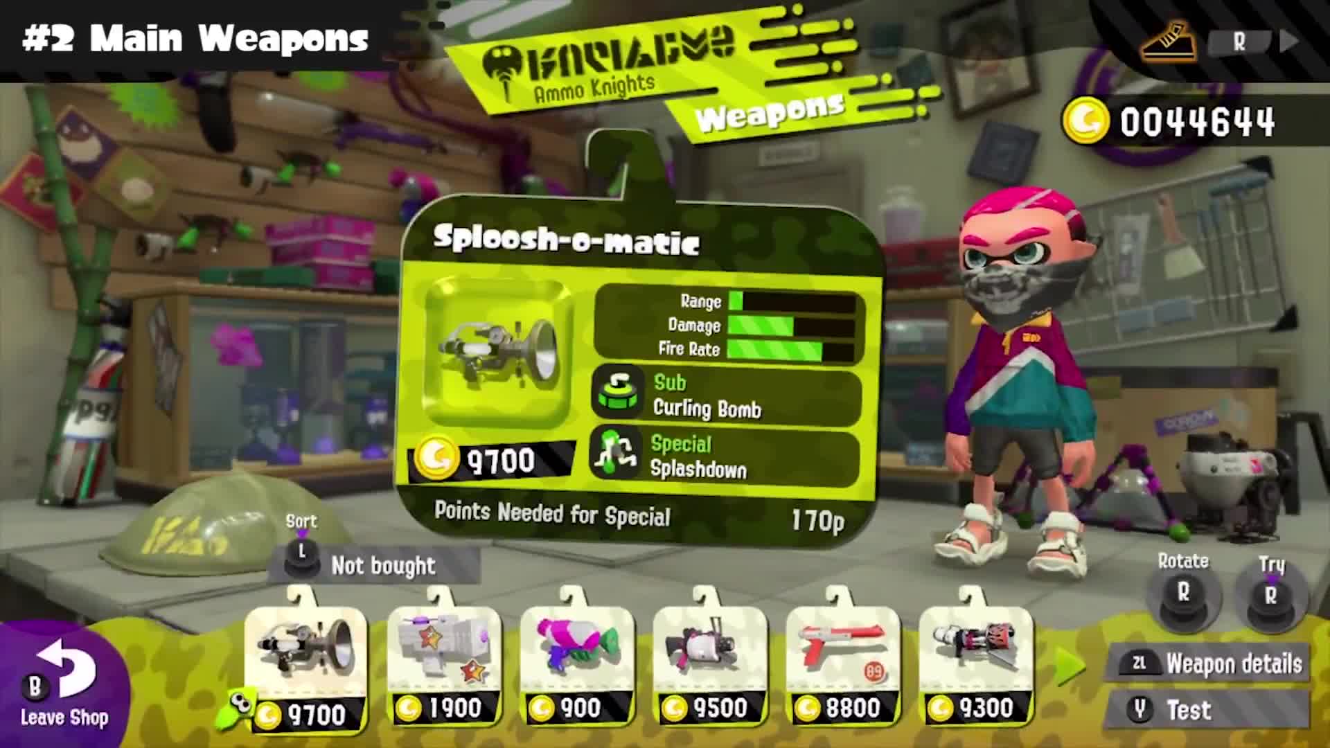 Splatoon 2 - Squid Research Lab #2: Main Weapons