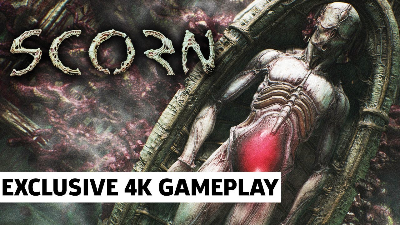 Gameplay ukka z hororovky Scorn na Xbox Series X konzole