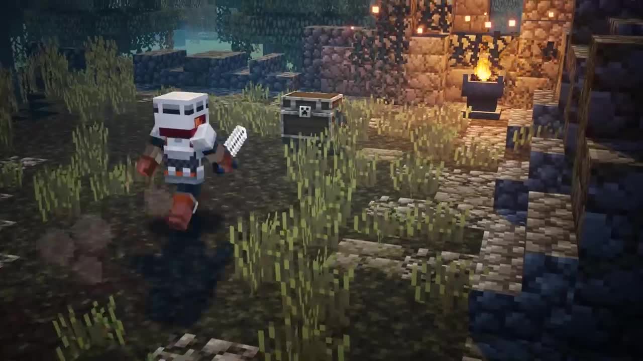 Minecraft Dungeons ponka launch trailer