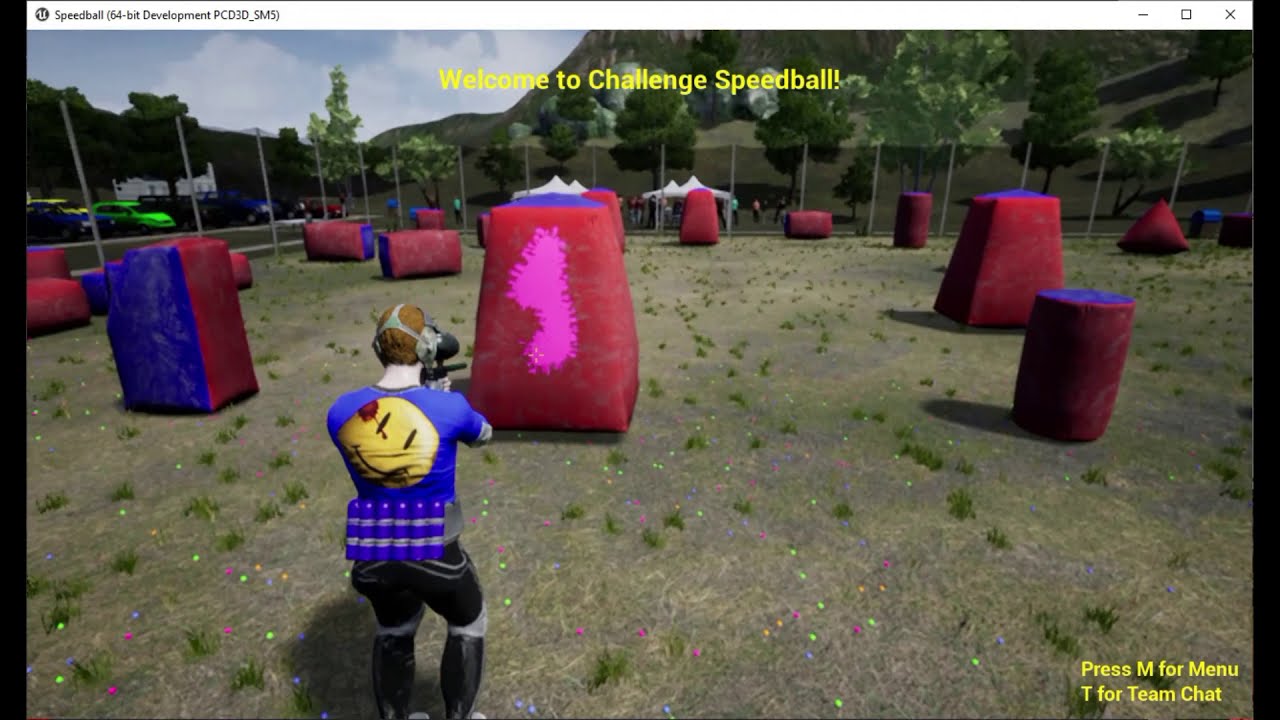 Challenge Speedball rozohral multiplayerov paintball prestrelky 