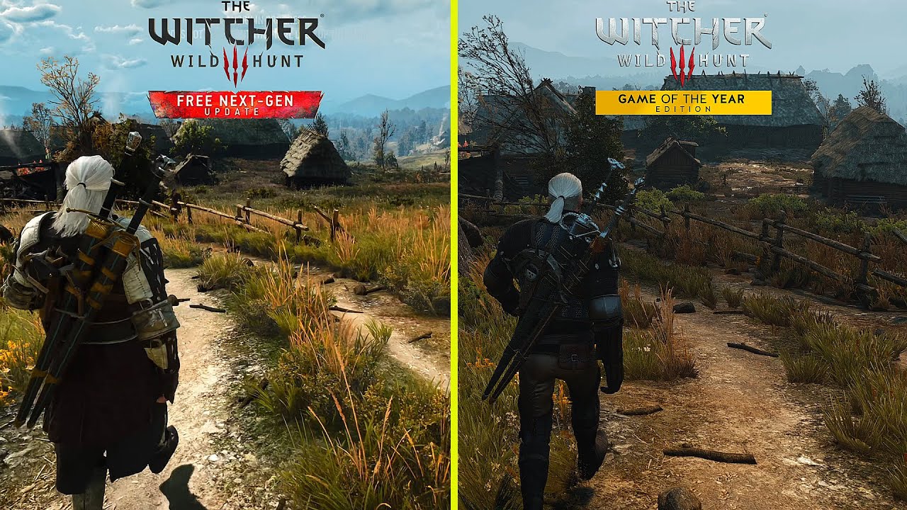 The Witcher 3 - porovnanie originlu a nextgen updatu