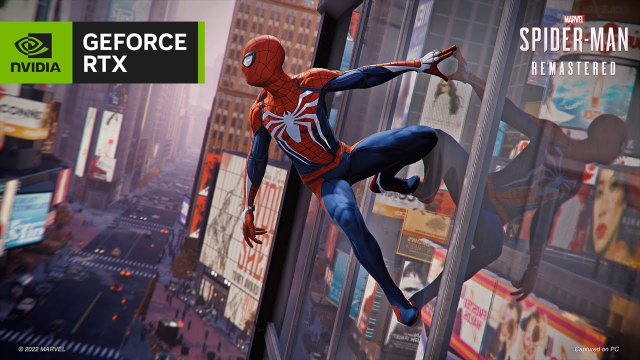 Spider-Man remastered ohlasuje DLSS 3 podporu, ukazuje trailer