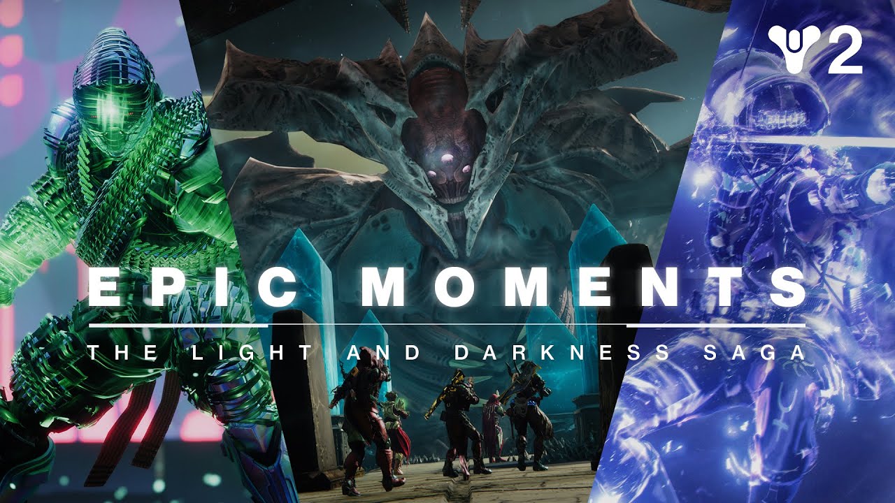 Destiny 2 ukazuje epick momenty z Light and Darkness sgy