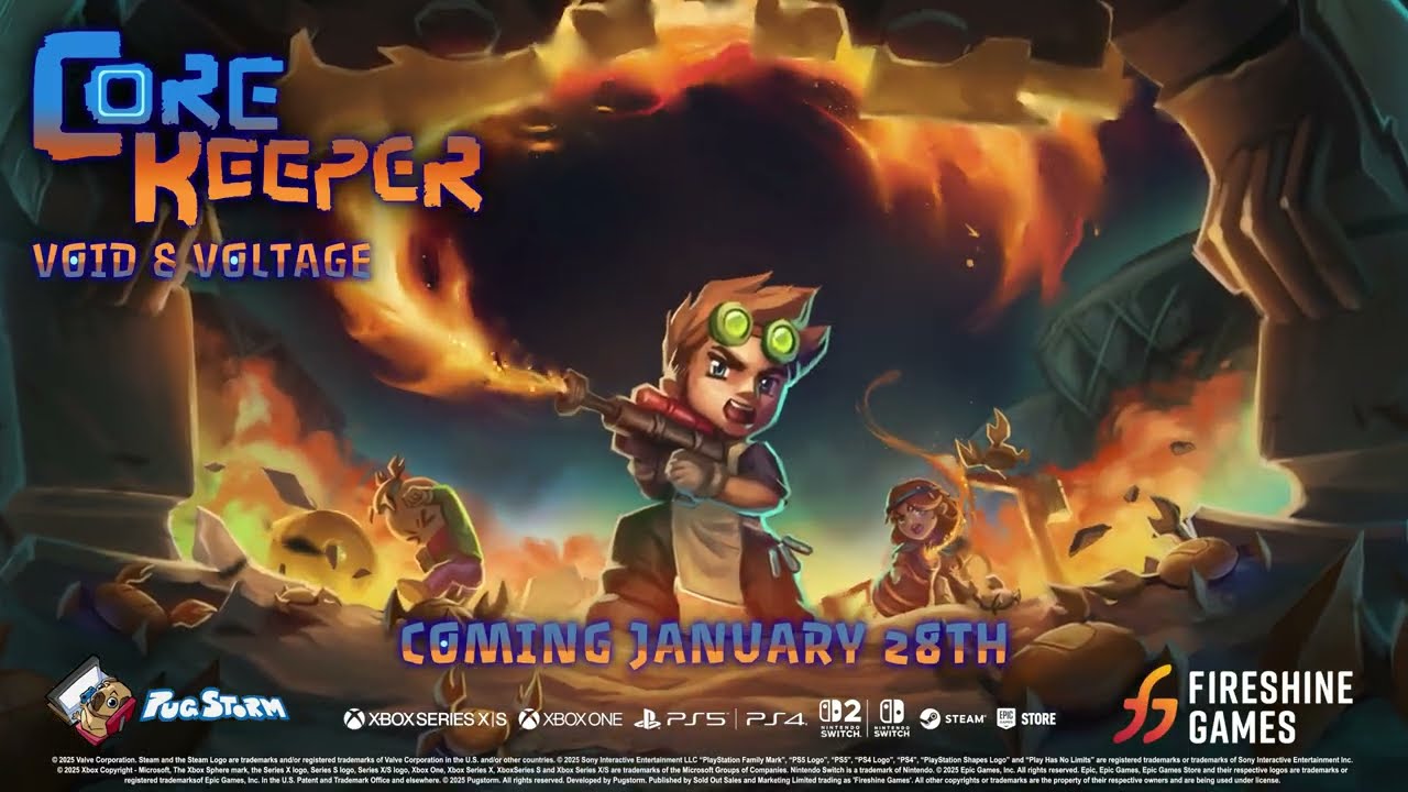 Core Keeper príde na Switch 2 a dostane veľký Void & Voltage update