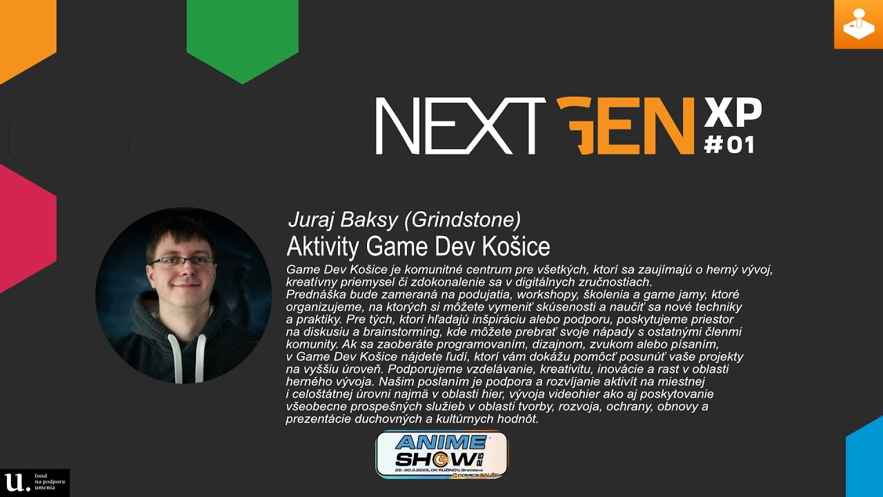 Juraj Baksy (Grindstone) - Aktivity Game Dev Košice