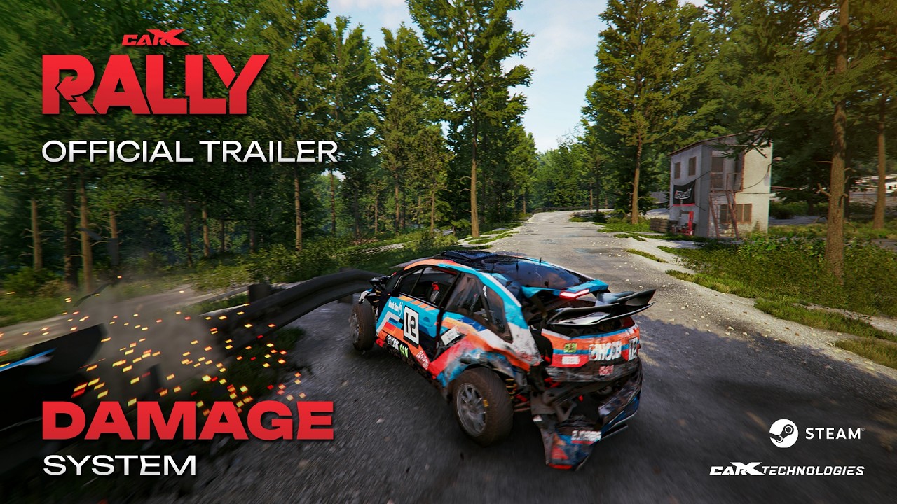 CarX Rally ukazuje systém poškodenia