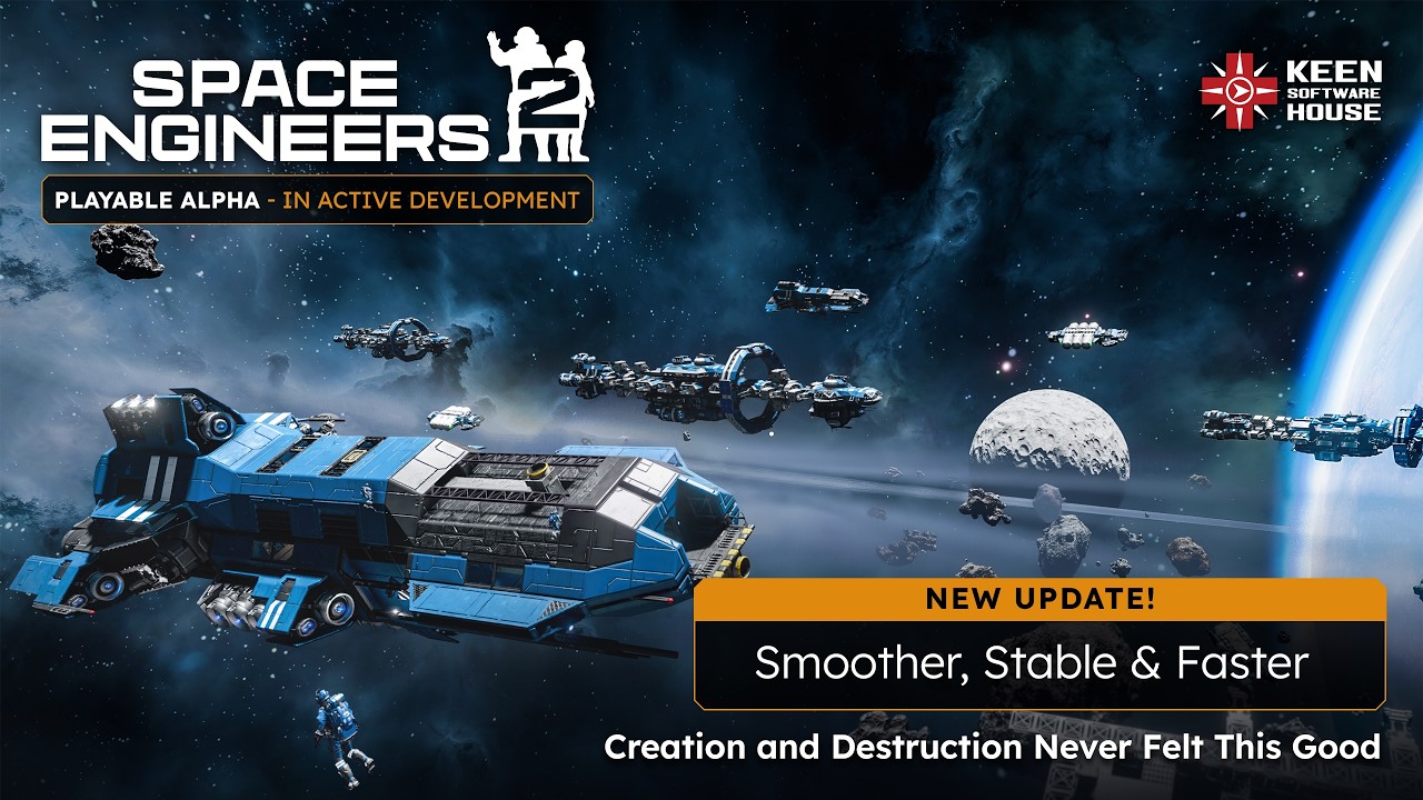 Space Engineers 2 prináša update Smoother, Stable & Faster