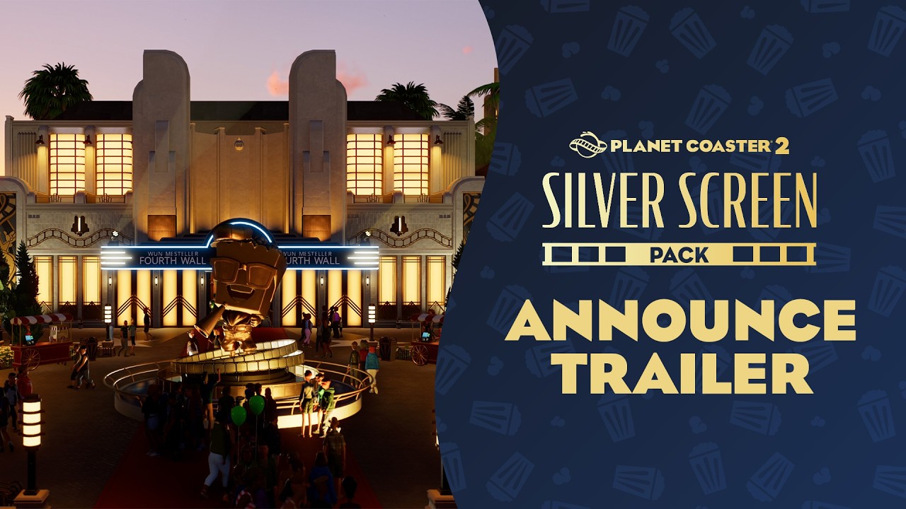 Planet Coaster 2 oznamuje Silver Screen Pack expanziu