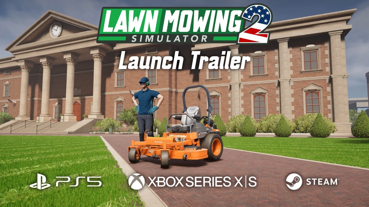 Lawn Mowing Simulator 2 už vyrazil kosiť trávniky