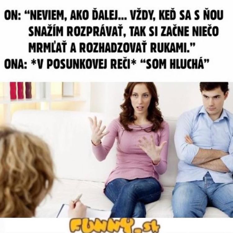 Keď musíte ísť so ženou do poradne