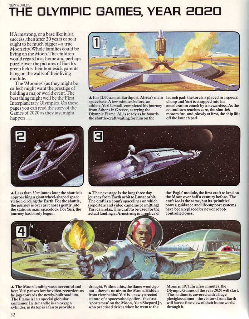 Takto si v 60-tych rokoch predstavovali olympijské hry v roku 2020