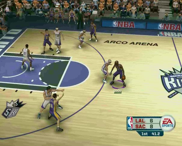NBA 06 (gameplay zpasy)