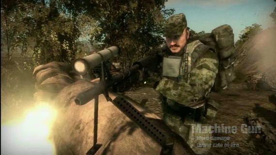 Battlefield: Bad Company - machine gun