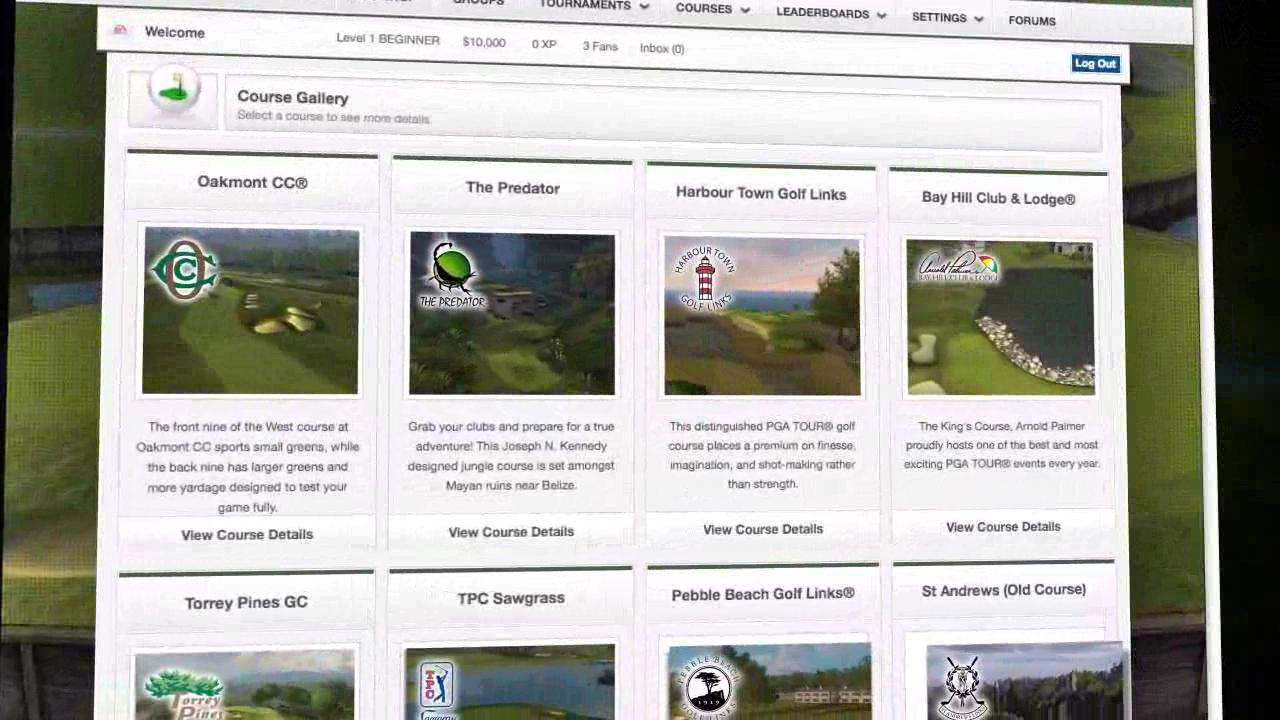 Tiger Woods PGA Tour Online - Launch