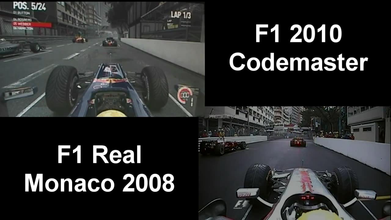 F1 game vs real