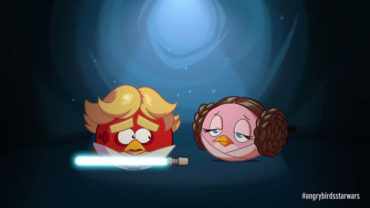Star Wars Angry Birds - Luke a Leila Gameplay