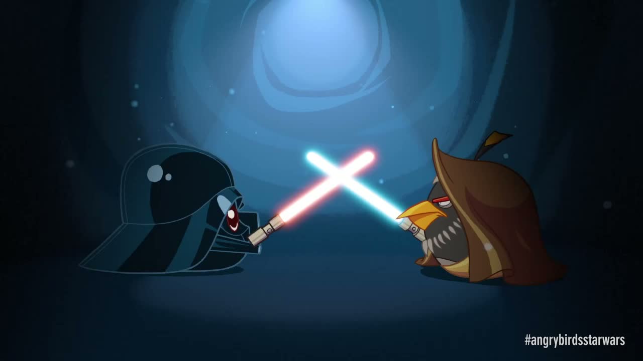 Angry Birds Star Wars - Obi Wan -Darth Vader