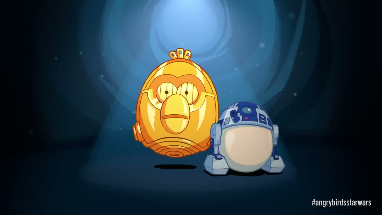 Angry Birds Star Wars -R2D2 a C3PO