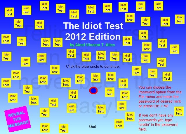 The Idiot Test 2012 Edition 