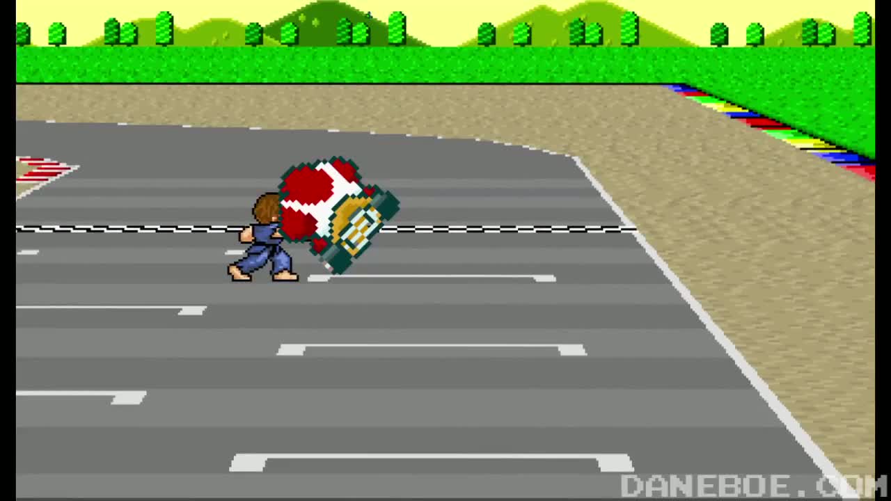 Chuck Norris vs Mario Kart