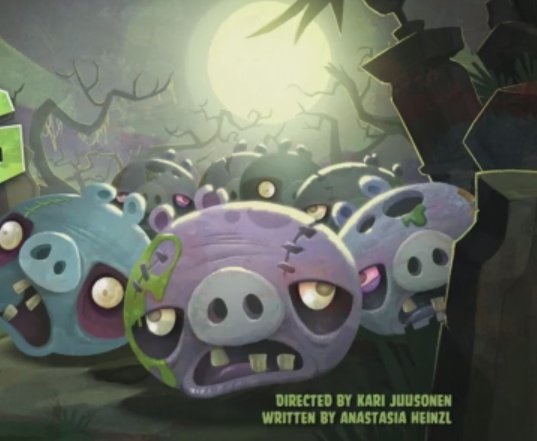 Angry Birds Toons #33 - Noc zombie prasiat