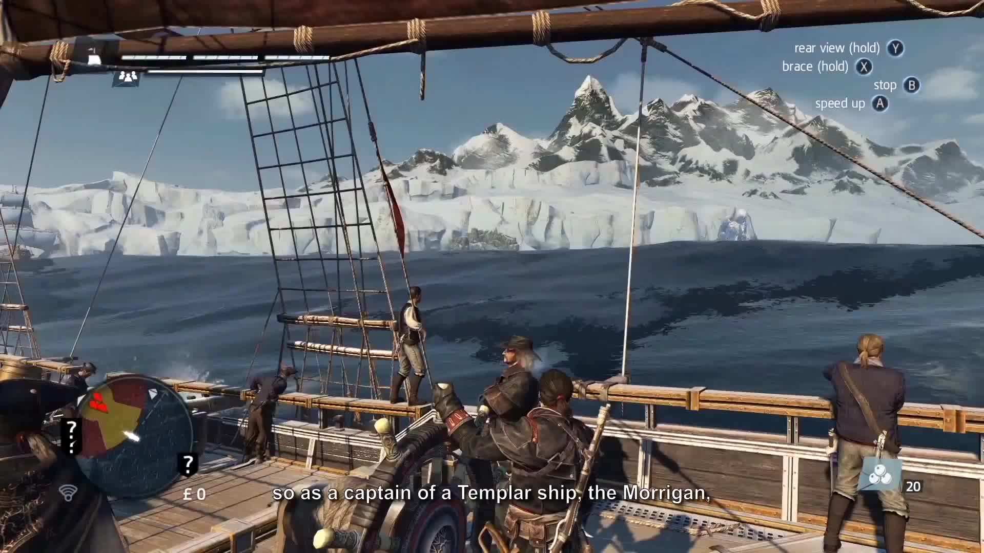 Assassins Creed Rogue - Arctic Naval gameplay