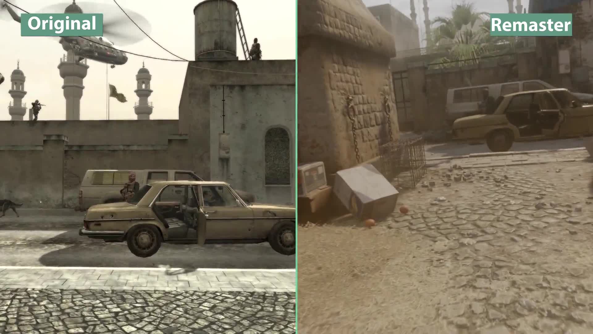 Call of Duty Modern Warfare Remastered - porovnanie