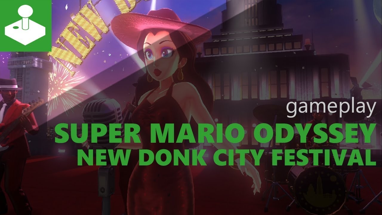 Super Mario Odyssey - New Donk City Festival gameplay