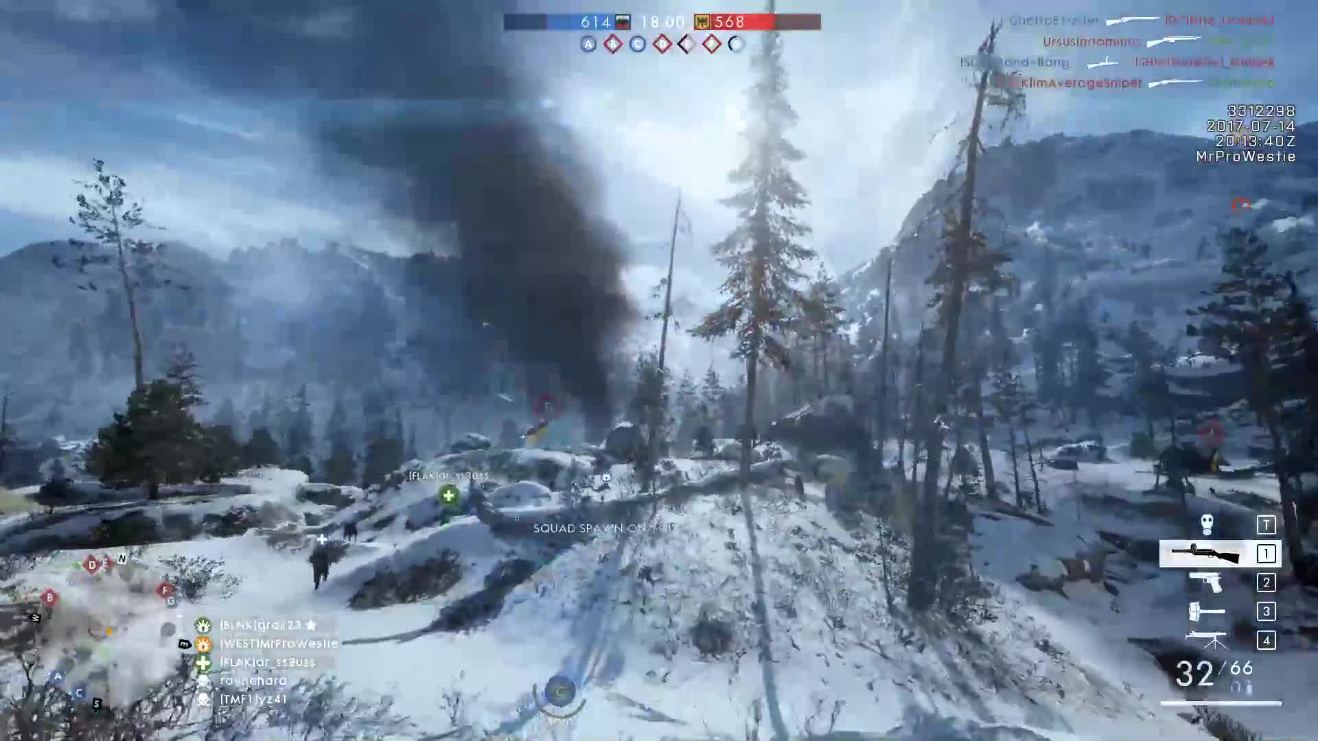 Battlefield 1 - Lupkov pass gameplay