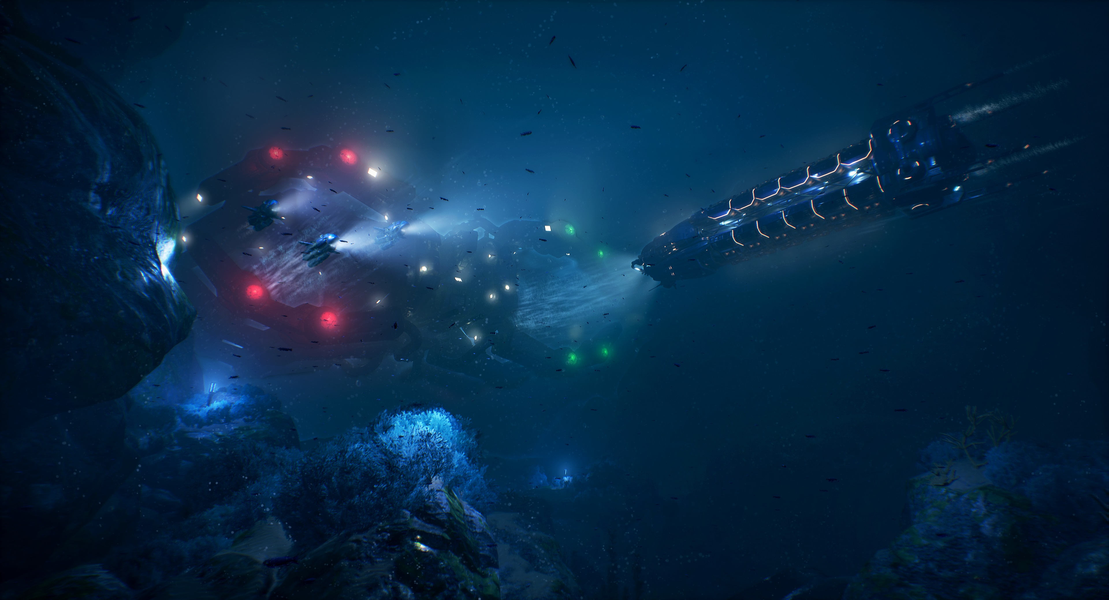 Aquanox: Deep Descent - Multiplayer gameplay