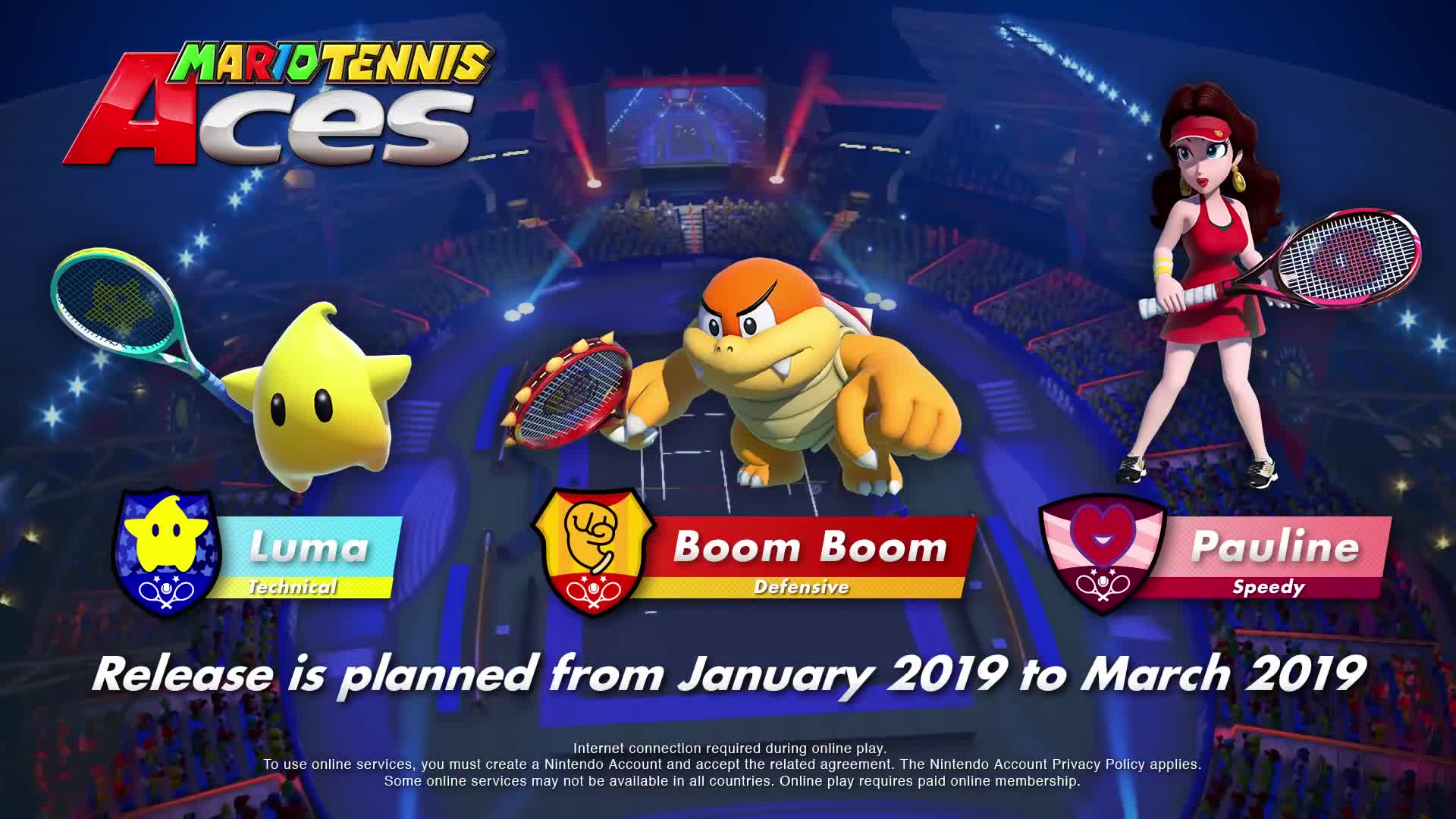 Mario Tennis Aces predstavuje nov obsah na rok 2019