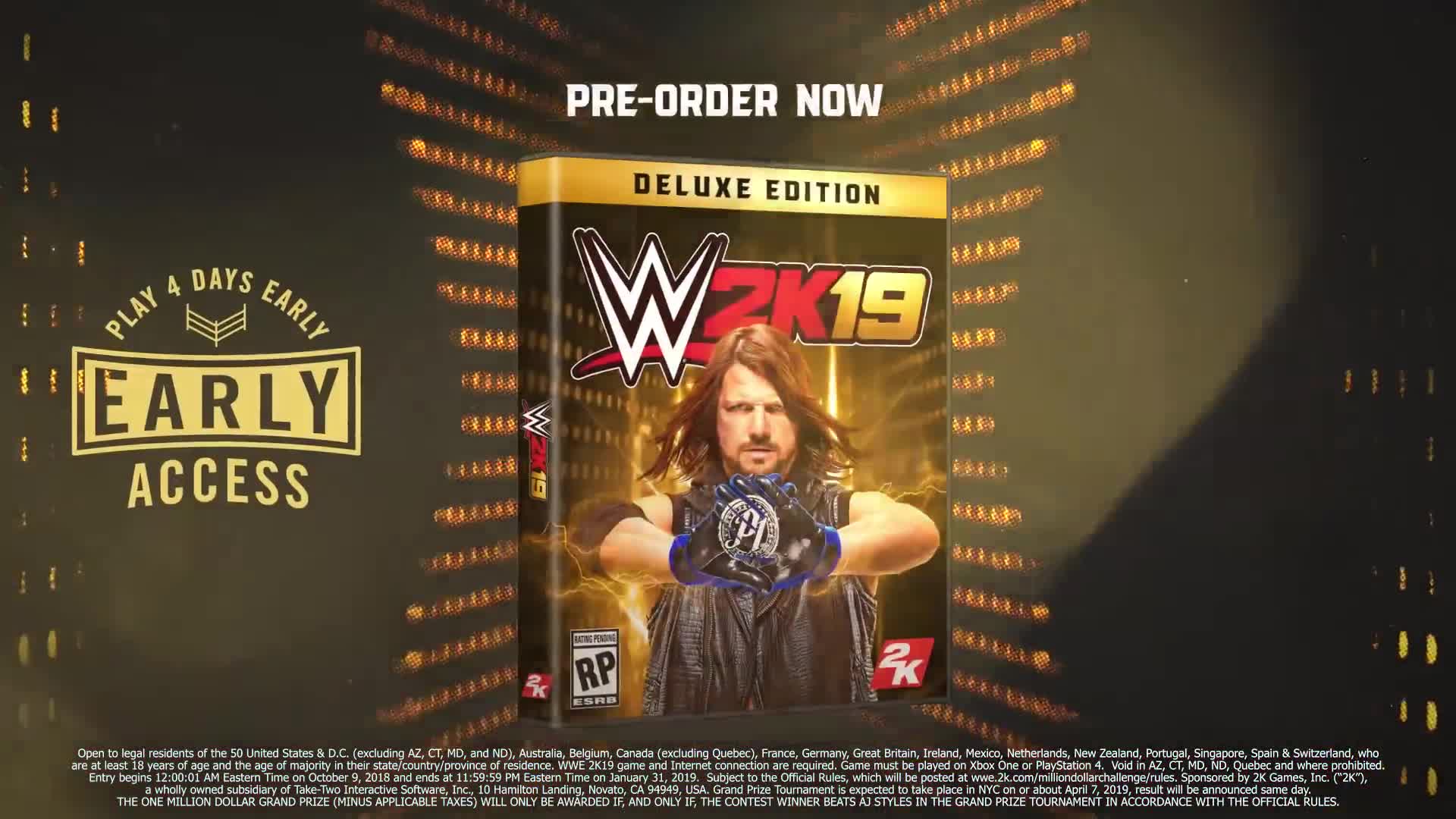 WWE 2K19 - Cover Superstar AJ Styles