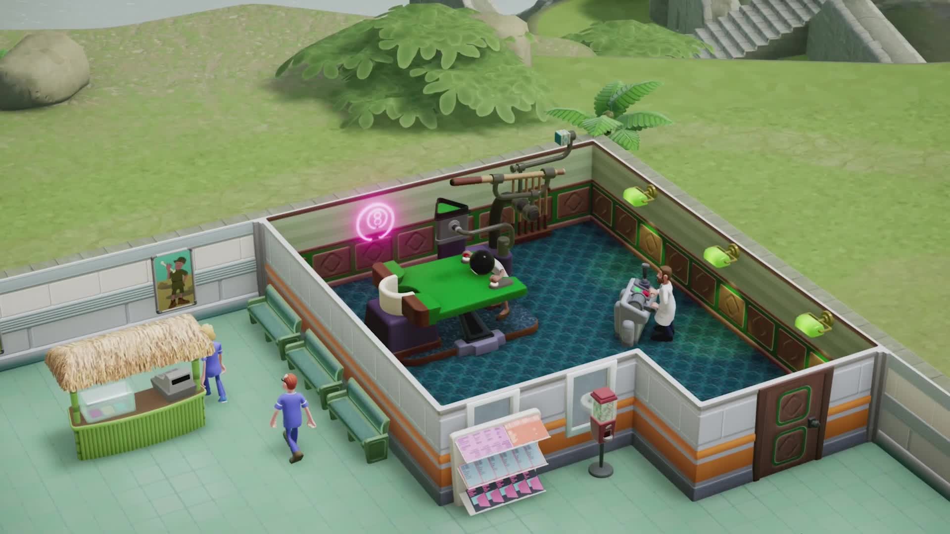 Two Point Hospital: Pebberley Island - trailer