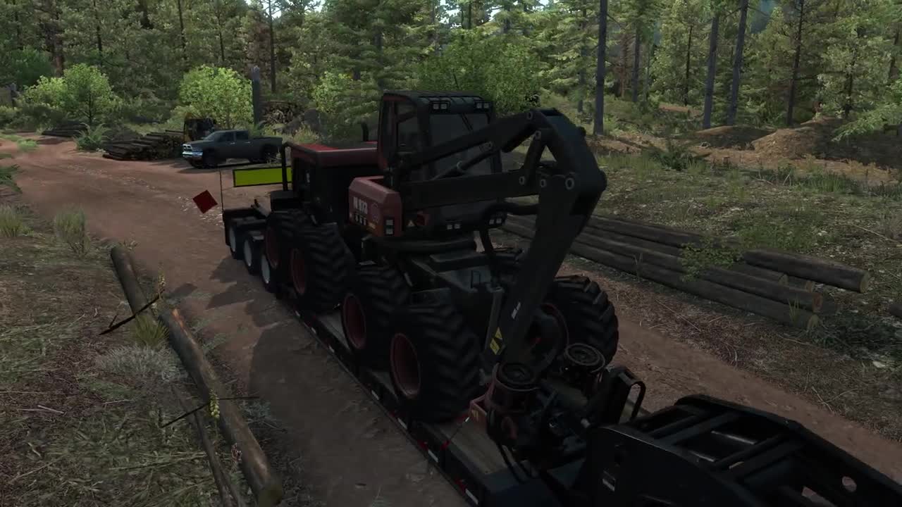 American Truck Simulator smeruje do lesa v DLC Forest Machinery
