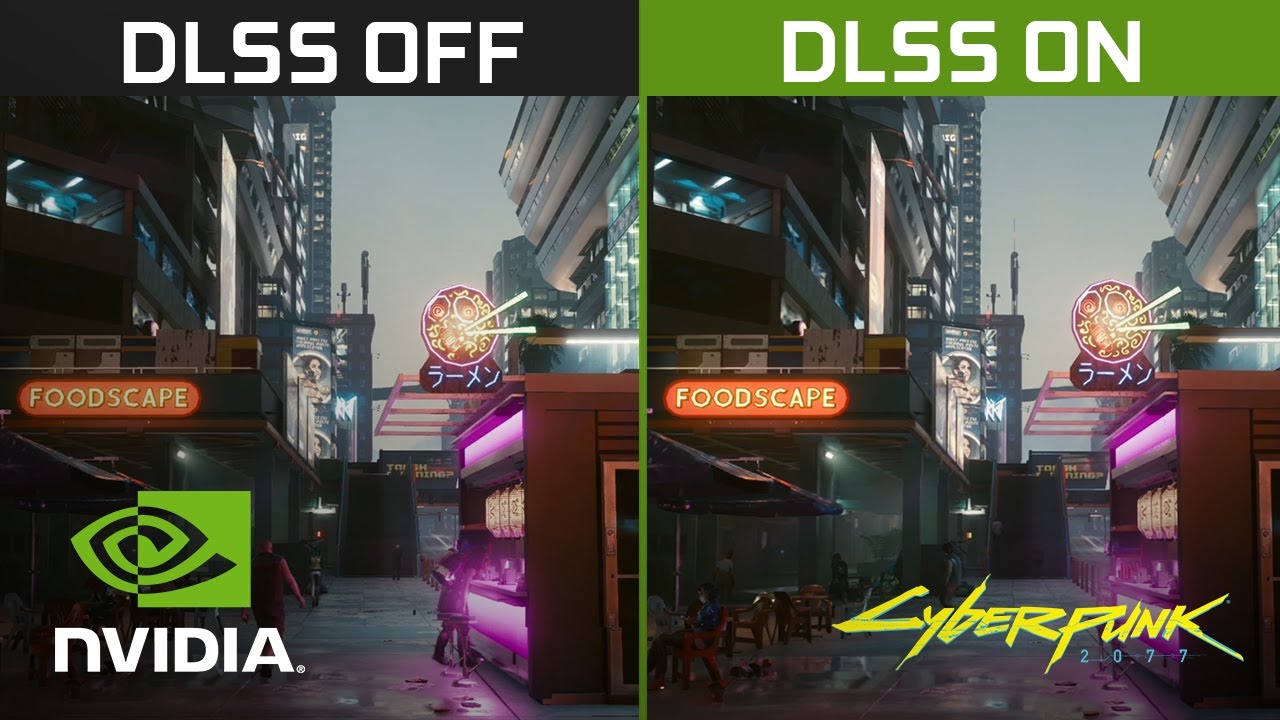 Nvidia ukazuje nárasty framerate v Cyberpunku 2077 s DLSS