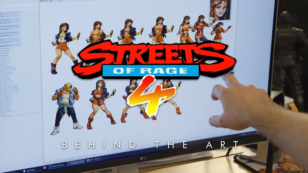 Streets of Rage 4 ukazuje tvorbu rune kreslenej grafiky v hre