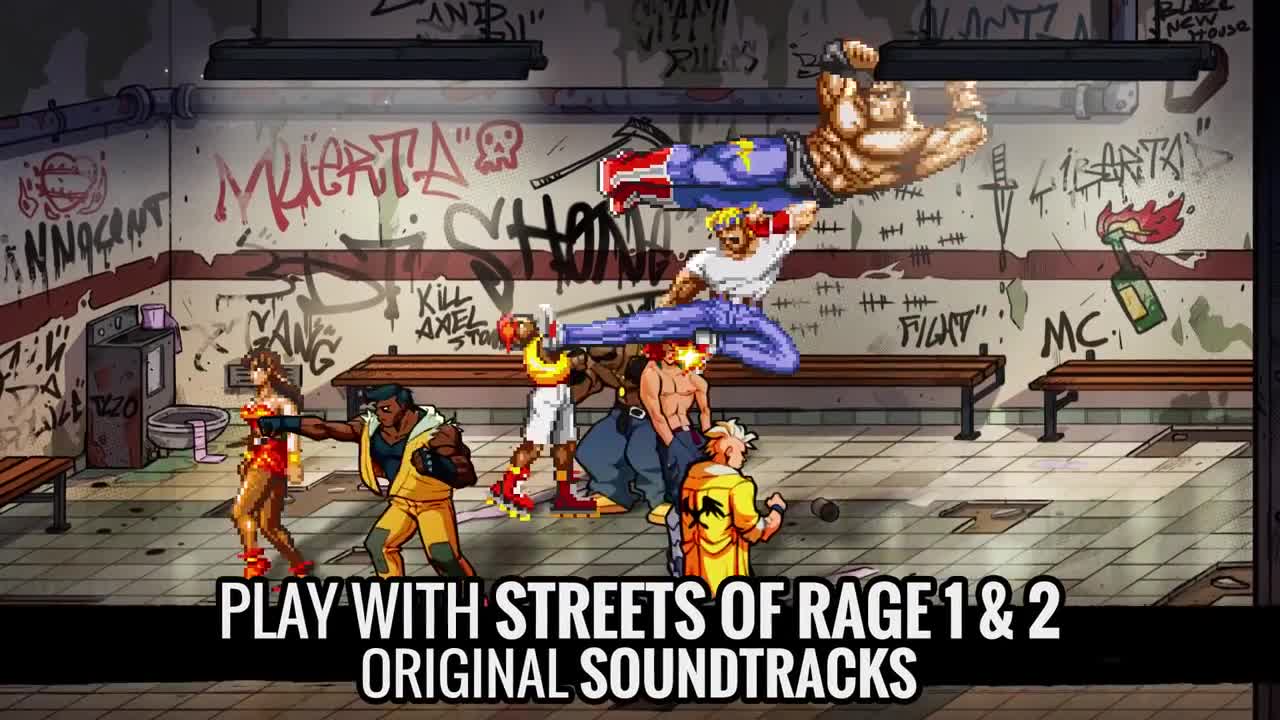 Streets of Rage 4 ukazuje retro audiovizul