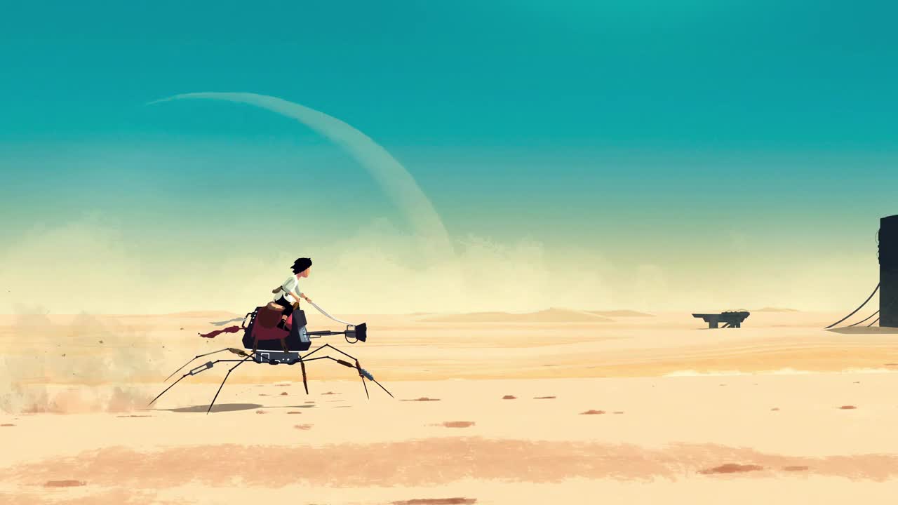 Planet of Lana ukazuje ukazuje naháňačku na púšti