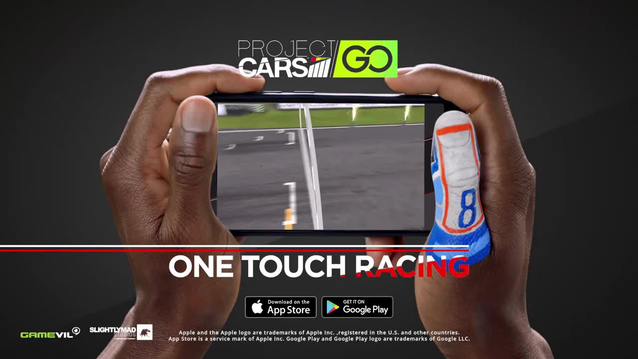 Project CARS GO zaal zadarmo jazdi na mobiloch