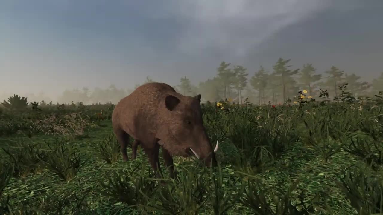 Virtual Hunter zaal lovi div svine novm revolverom
