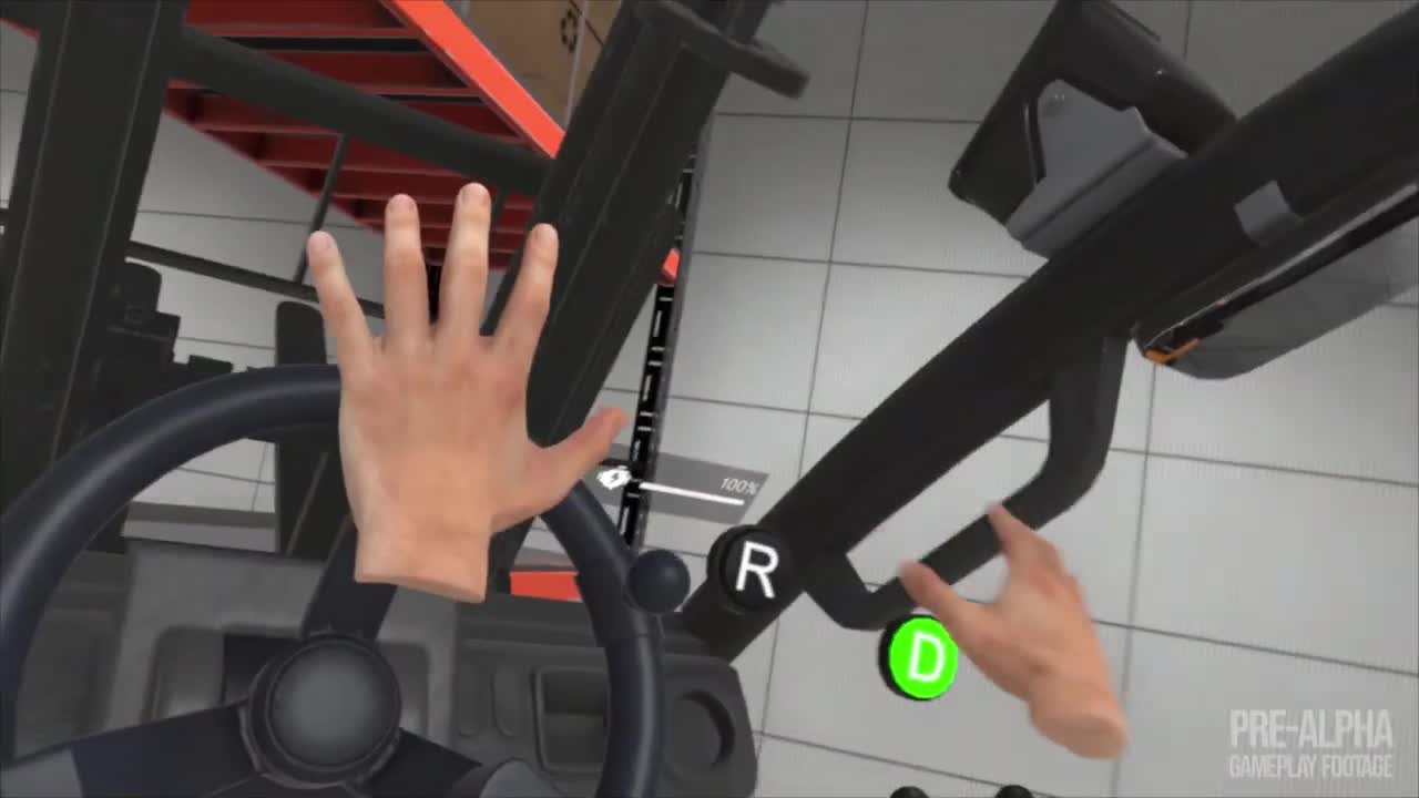 Best Forklift Operator ukazuje VR reim