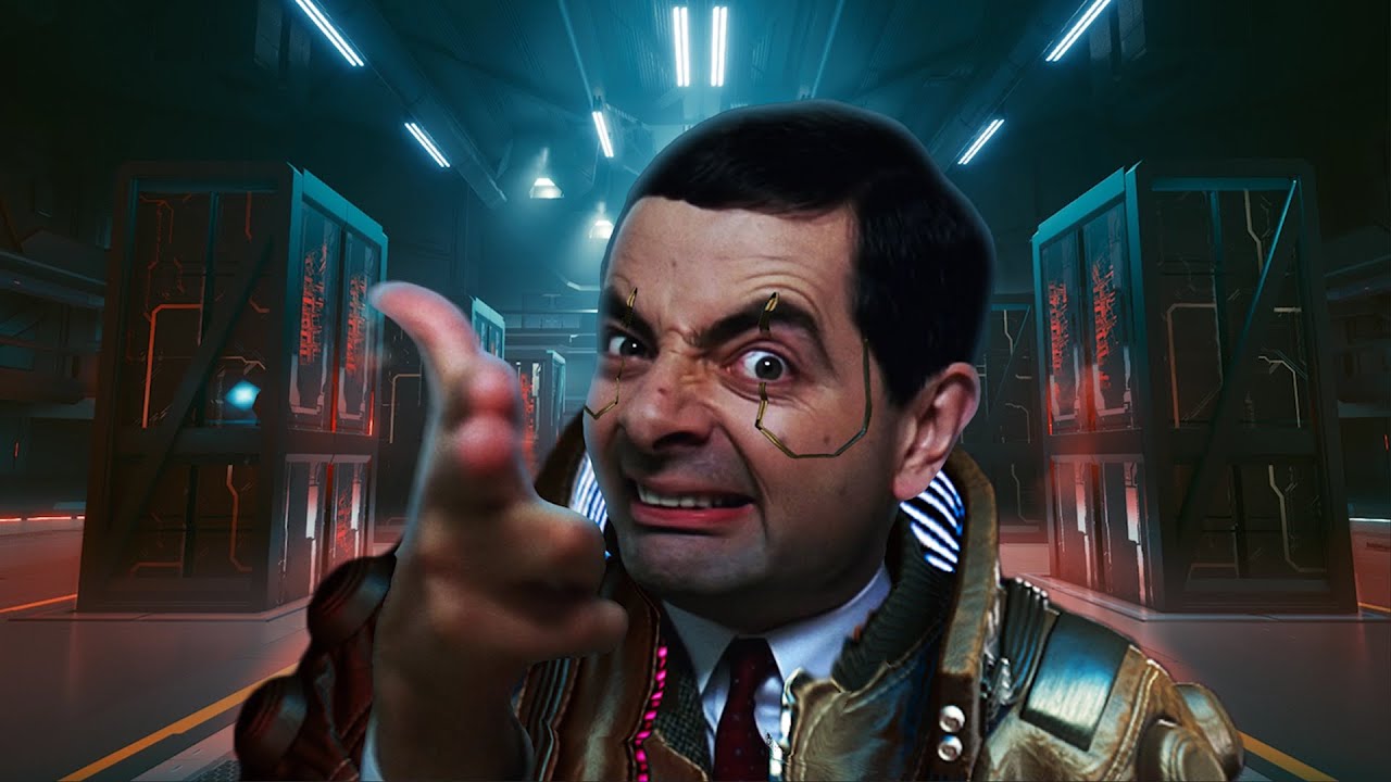 Mr Bean v Cyberpunku 2077