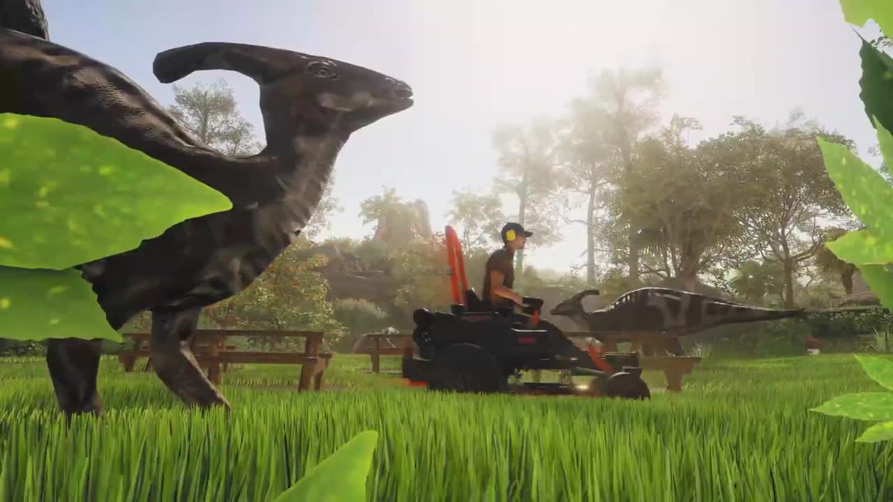 The Lawn Mowing Simulator dostal Dino Safari DLC