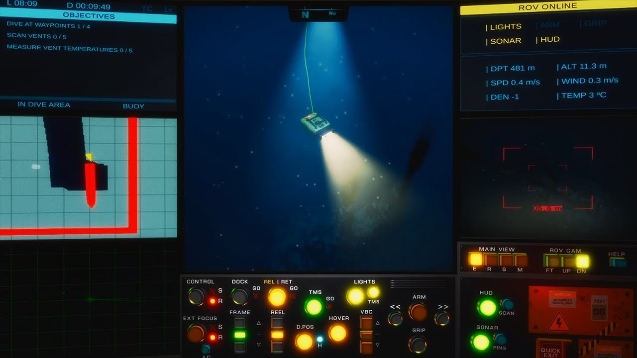 V subROV: Underwater Discoveries si vyskate diakovo ovldan ponorku